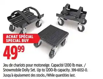 Canadian Tire Snowmobile dolly set offer