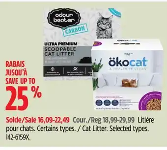 Canadian Tire Odour beater cat litter offer