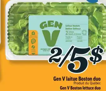 Marché Richelieu Laitue boston duo gen v | gen v boston lettuce duo offer
