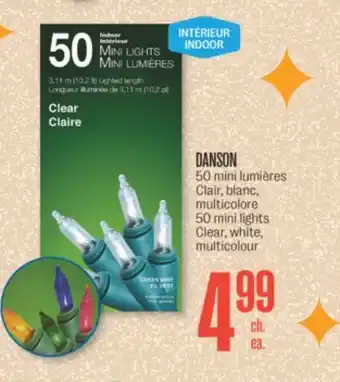 Jean Coutu Danson 50 mini lights clear, white, multicolour offer