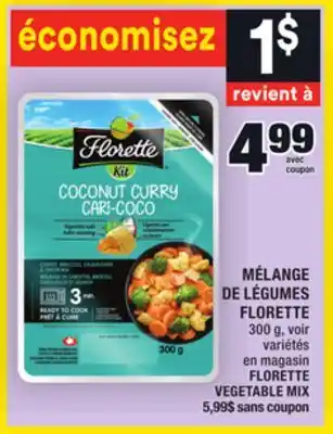 Super C Mélange de légumes florette | florette vegetable mix offer