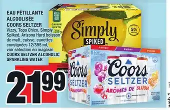 Super C Eau pétillante alcoolisée coors seltzer | coors seltzer alcoholic sparkling water offer