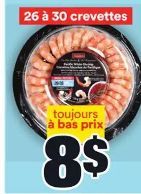 Super C Crevettes blanches du pacifique irresistibles | irresistibles pacific white shrimp offer