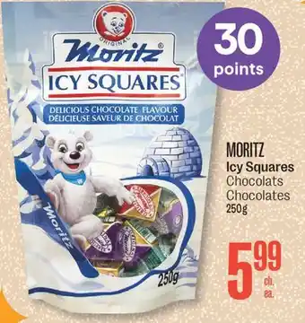 Jean Coutu Moritz icy squares chocolates offer