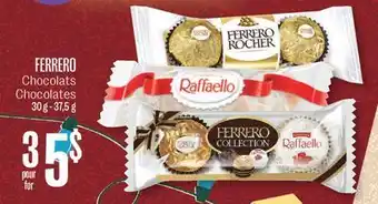 Jean Coutu Ferrero chocolates offer