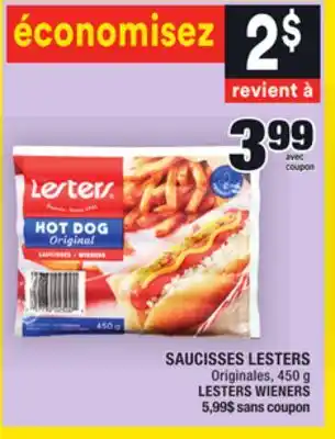 Super C Saucisses lesters | lesters wieners offer