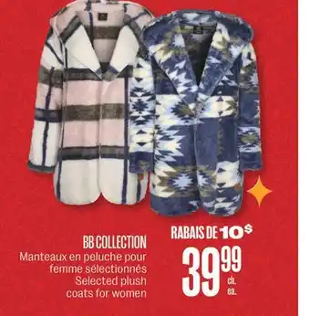 Jean Coutu Bb collection selected plush coats for women offer
