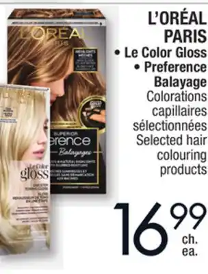 Jean Coutu L'oréal paris selected hair colouring products offer