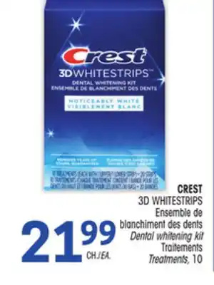 Uniprix Crest 3d whitestrips ensemble de blanchiment des dents/dental whitening kit traitements treatments offer