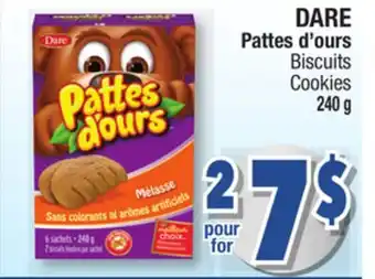 Jean Coutu Dare pattes d'ours cookies offer