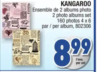 Jean Coutu Kangaroo 2 photo albums set 160 photos 4 x 6 per album offer