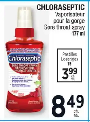 Jean Coutu Chloraseptic sore throat spray offer