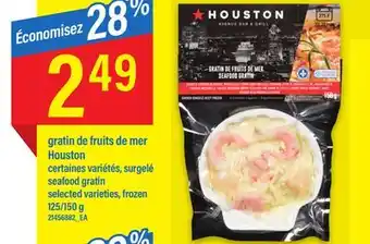 Maxi Gratin de fruits de mer houston, 125/150 g offer