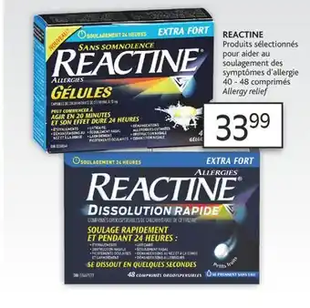 Brunet Reactine produits sélectionnés pour aider au soulagement des symptômes d'allergie offer