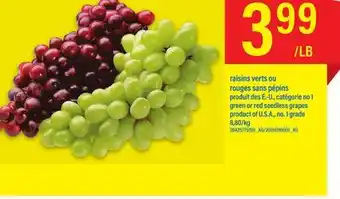 Maxi Raisins verts ou rouges sans pépins offer