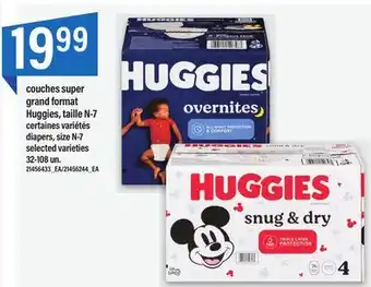 Maxi Couches super grand format huggies, taille n-7, 32-108 un offer