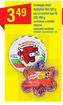Maxi Fromage mini babybel 102-120 g ou la vache qui rit 120-140 g offer