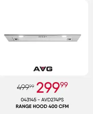 Meubles RD Avg range hood 400 cfm offer