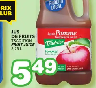 Marches Tradition Tradition fruit juice offer