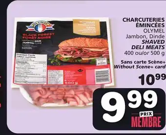 Marches Tradition Olymel shaved deli meats offer