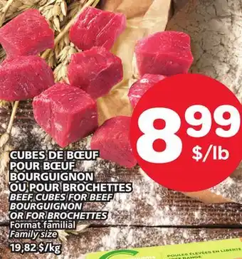 Marches Tradition Beef cubes for beef bourguignon or for brochettes offer