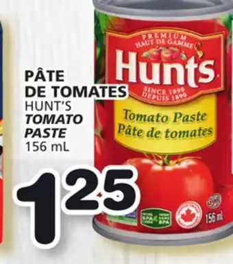 Marches Tradition Hunt's tomato paste offer