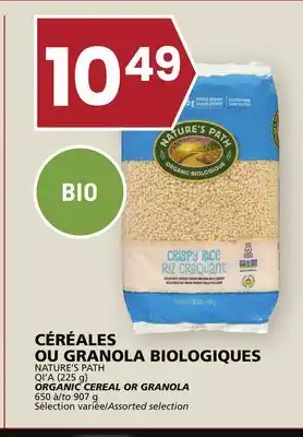 Rachelle-Bery Grocery Nature's path qi'a (225 g) organic cereal or granola 650 to 907 g offer