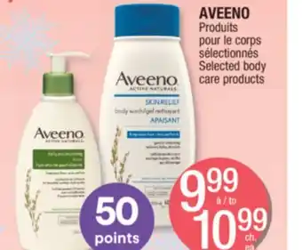 Jean Coutu Aveeno selected body care products offer