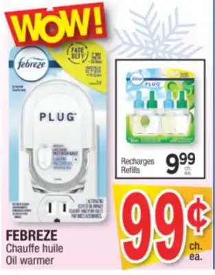 Jean Coutu Febreze oil warmer offer