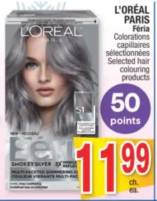 Jean Coutu L'oréal paris féria selected hair colouring products offer