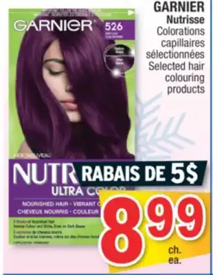 Jean Coutu Garnier nutrisse selected hair colouring products offer