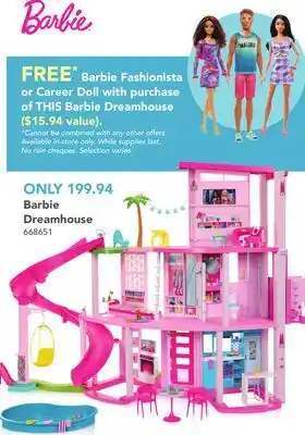 Toys R us Barbie dreamhouse offer