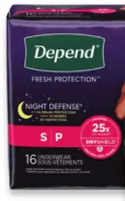 Walmart Depend incontinence products offer