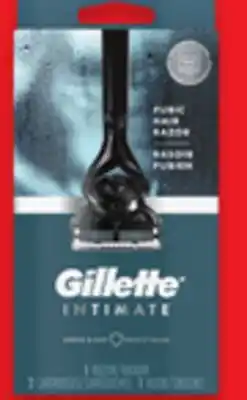 Walmart Gillette intimate razors offer