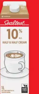 Walmart Sealtest 10% cream offer