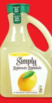 Walmart Simply orange juice or lemonade or gold peak tea offer