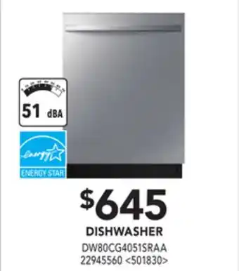 Lowe's Samsung dishwasher offer