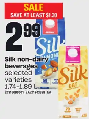 Independent Grocer Silk non-dairy beverages, 1.74-1.89 l offer