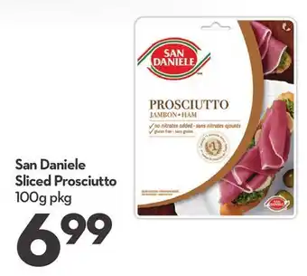 Longo's San daniele sliced prosciutto offer