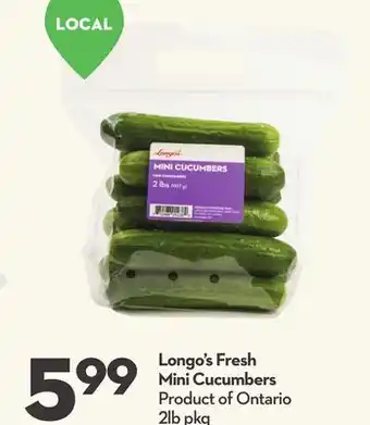 Longo's Longo's fresh mini cucumbers offer