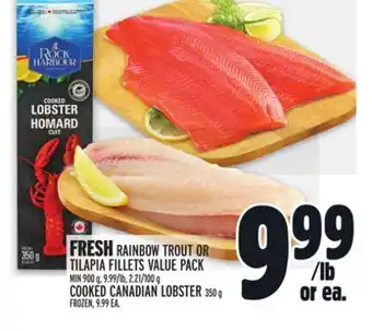 Metro Fresh rainbow trout or tilapia fillets value pack offer