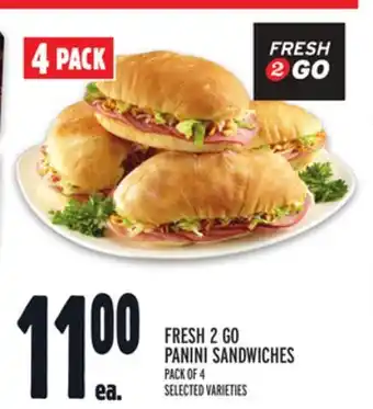 Metro Fresh 2 go panini sandwiches offer