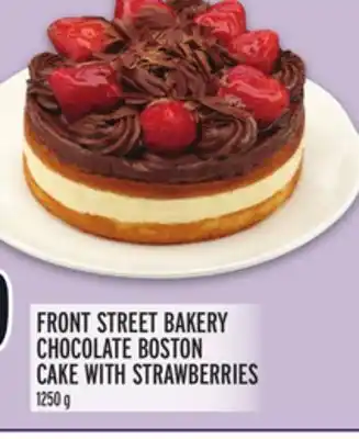 Metro Front street bakery chocolate boston cake with strawberries offer
