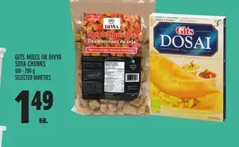 Metro Gits mixes or divya soya chunks offer