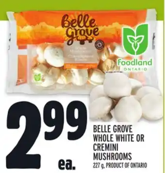 Metro Belle grove whole white or cremini mushrooms offer