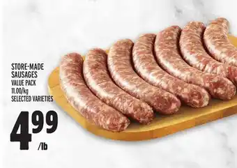 Metro Store-made sausages value pack offer