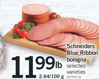 Fortinos Schneiders blue ribbon bologna offer
