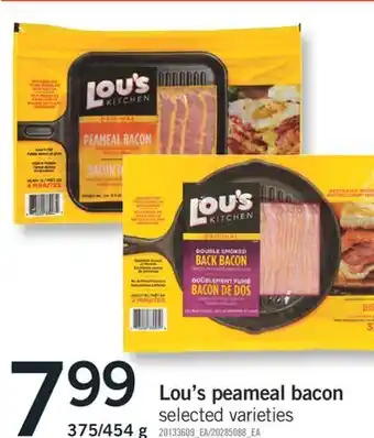 Fortinos Lou's peameal bacon offer