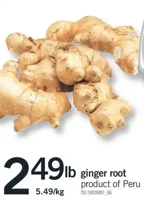Fortinos Ginger root offer