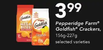 Fortinos Pepperidge farm goldfish crackers, 156g-227g offer